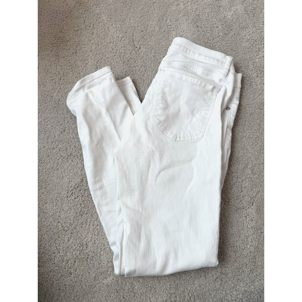 Womens Loft Modern Skinny White Jeans Size 28